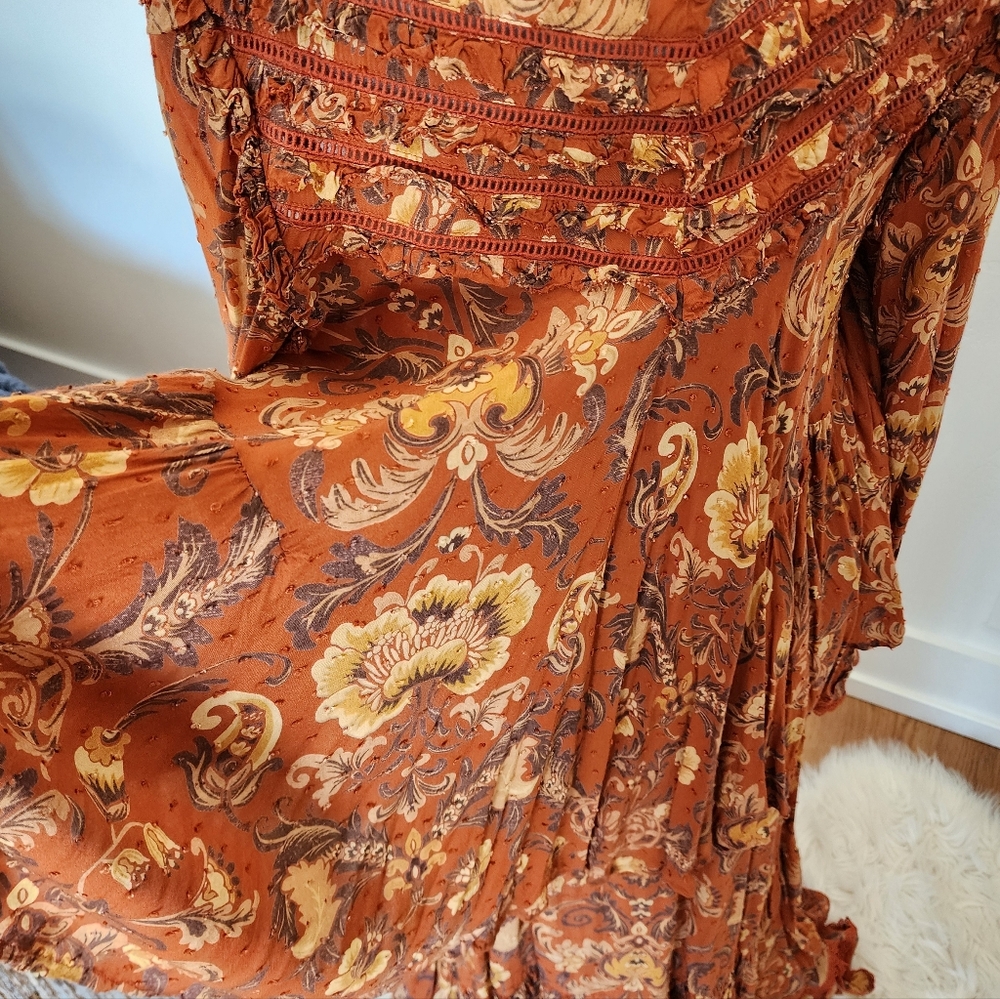 Spell & Gypsy Designs Aurora Blouse Burnt Ember XL - Picture 8 of 15